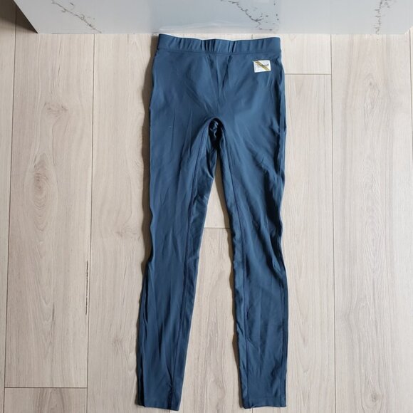 Tracksmith Leggings Womens S Blue Turnover Running Full Length - Picture 1 of 6